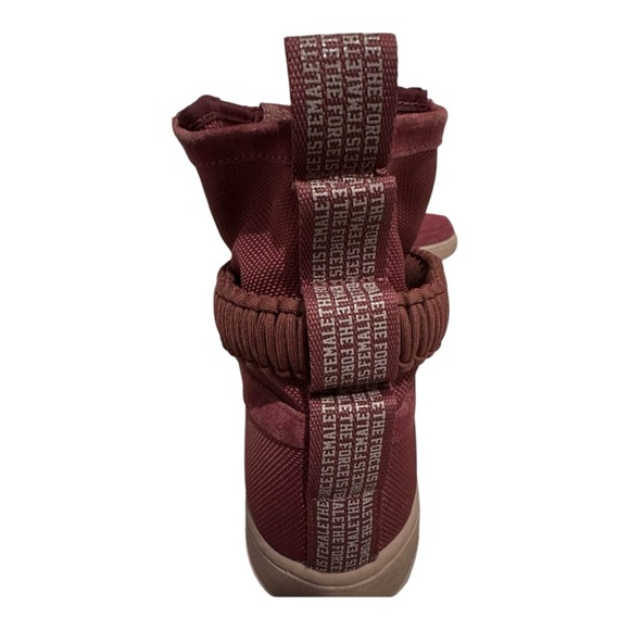 NIKE SF AIR FORCE 1 Women's Athletic Sneakers Vintage Wine Color Sz 10 Lace Up - Picture 3 of 13